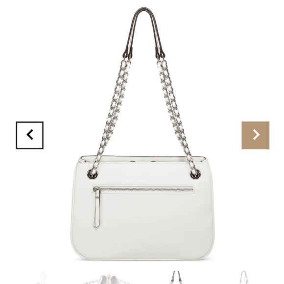 INC International Concepts Deliz Chain Shoulder Bag White NWT! - Picture 2 of 13